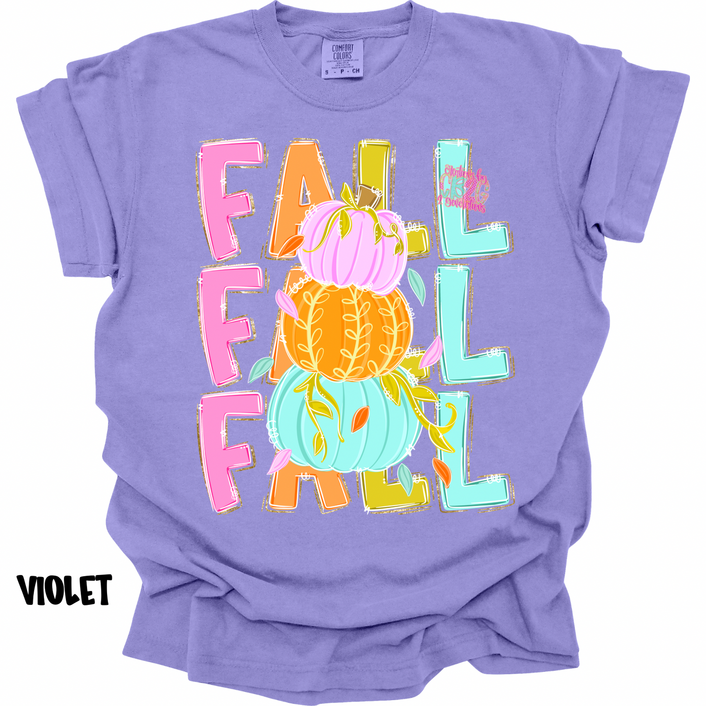 FALL MULTICOLORED WITH PUMPKIN STACK PREORDER
