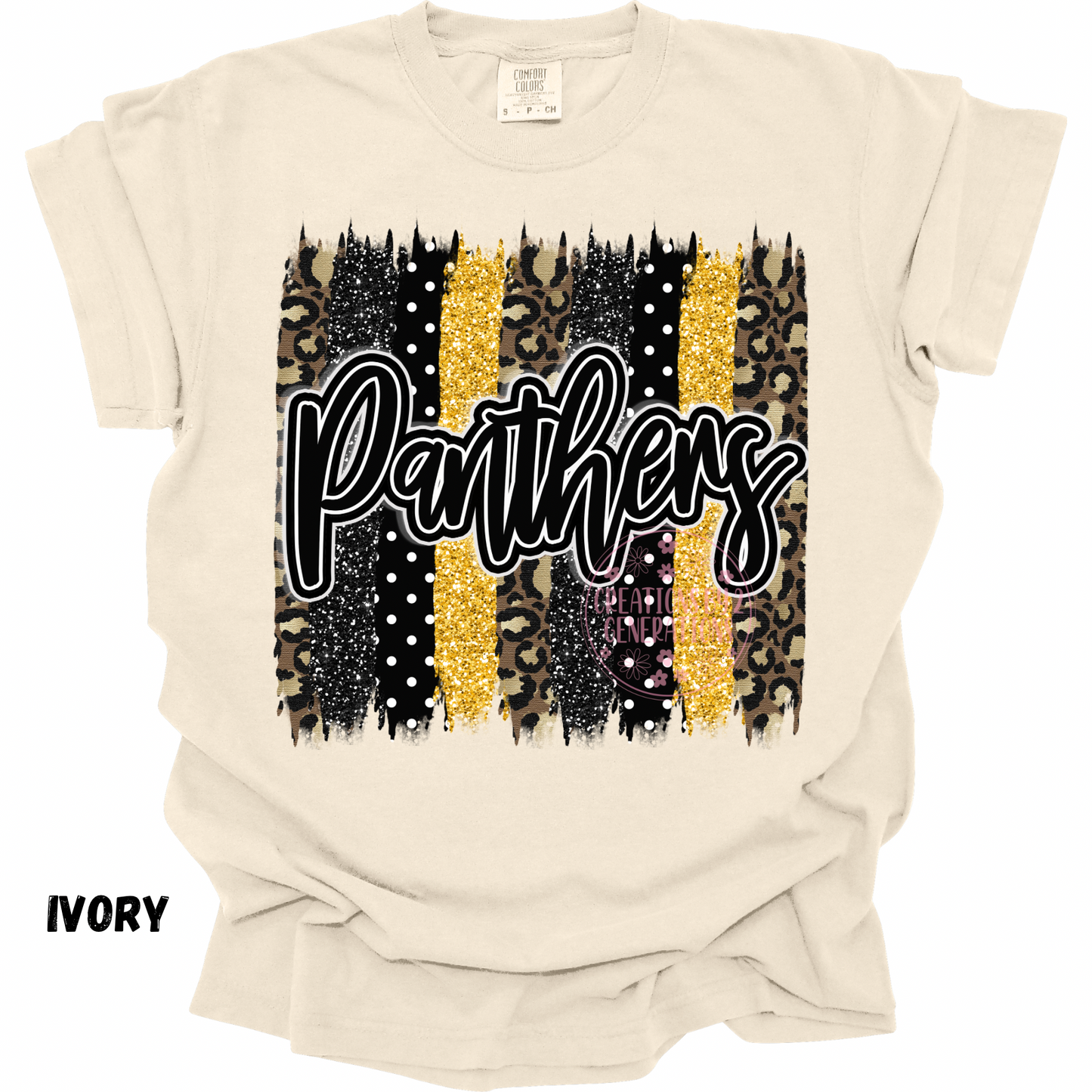 PANTHERS BLACK & GOLD BRUSHSTROKES PREORDER