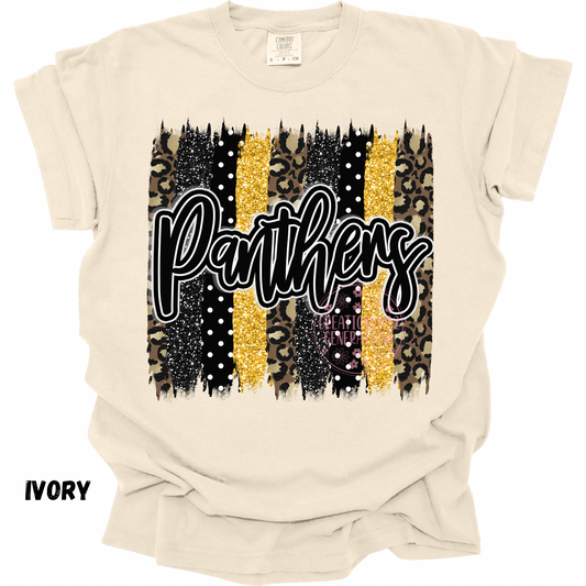 PANTHERS BLACK & GOLD BRUSHSTROKES PREORDER
