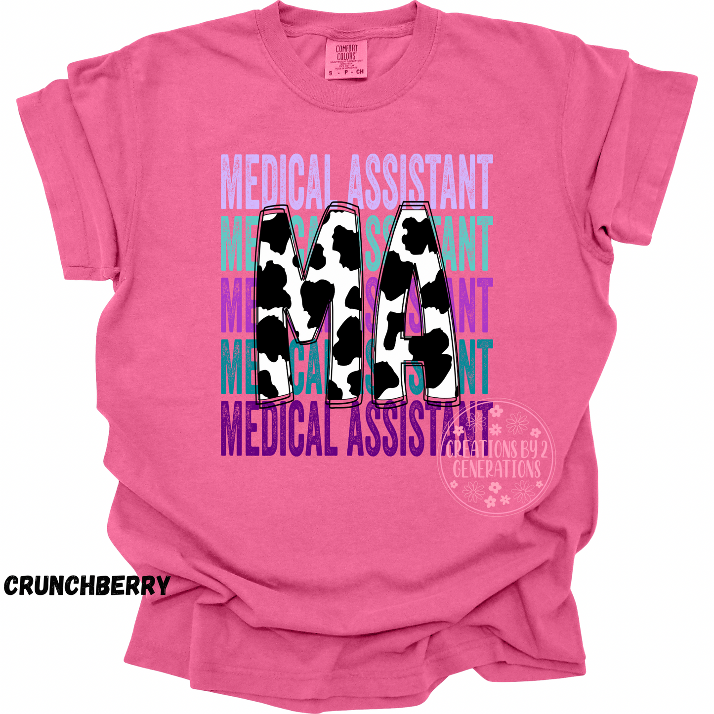 MA MEDICAL ASSISTANT COW PRINT PREORDER