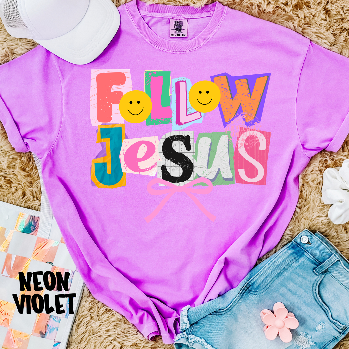FOLLOW JESUS WITH PINK BOW PREORDER