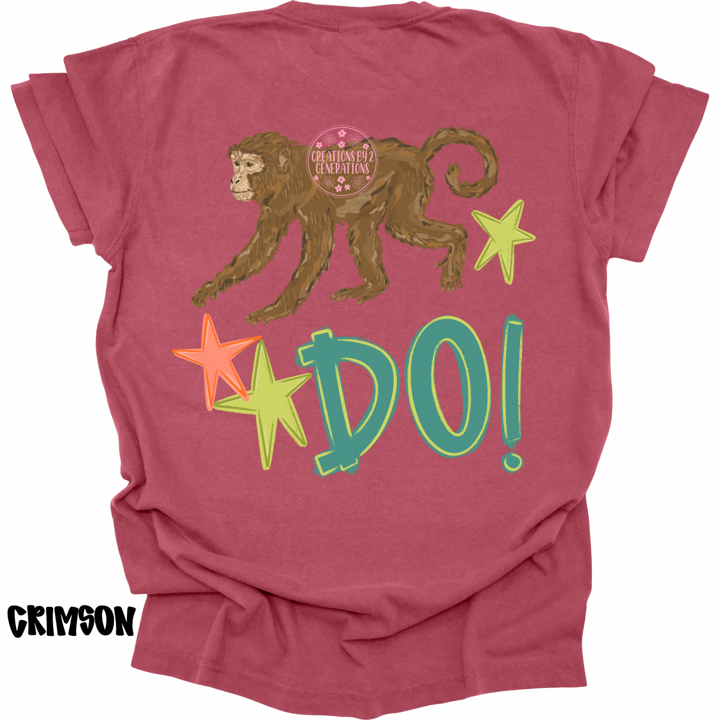 MONKEY SEE (FRONT) MONKEY DO! (BACK) GREEN/ORANGE PREORDER