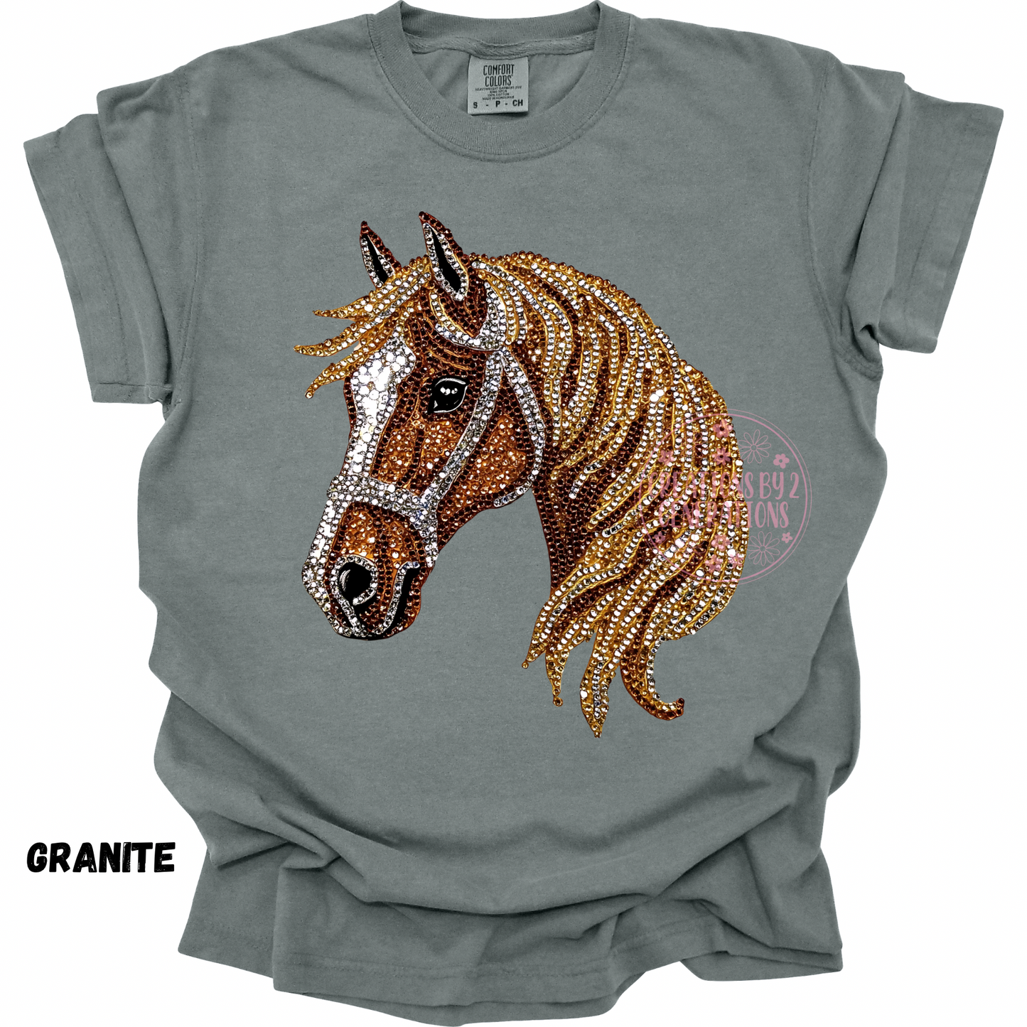 HORSE HEAD FAUX RHINESTONE PREORDER