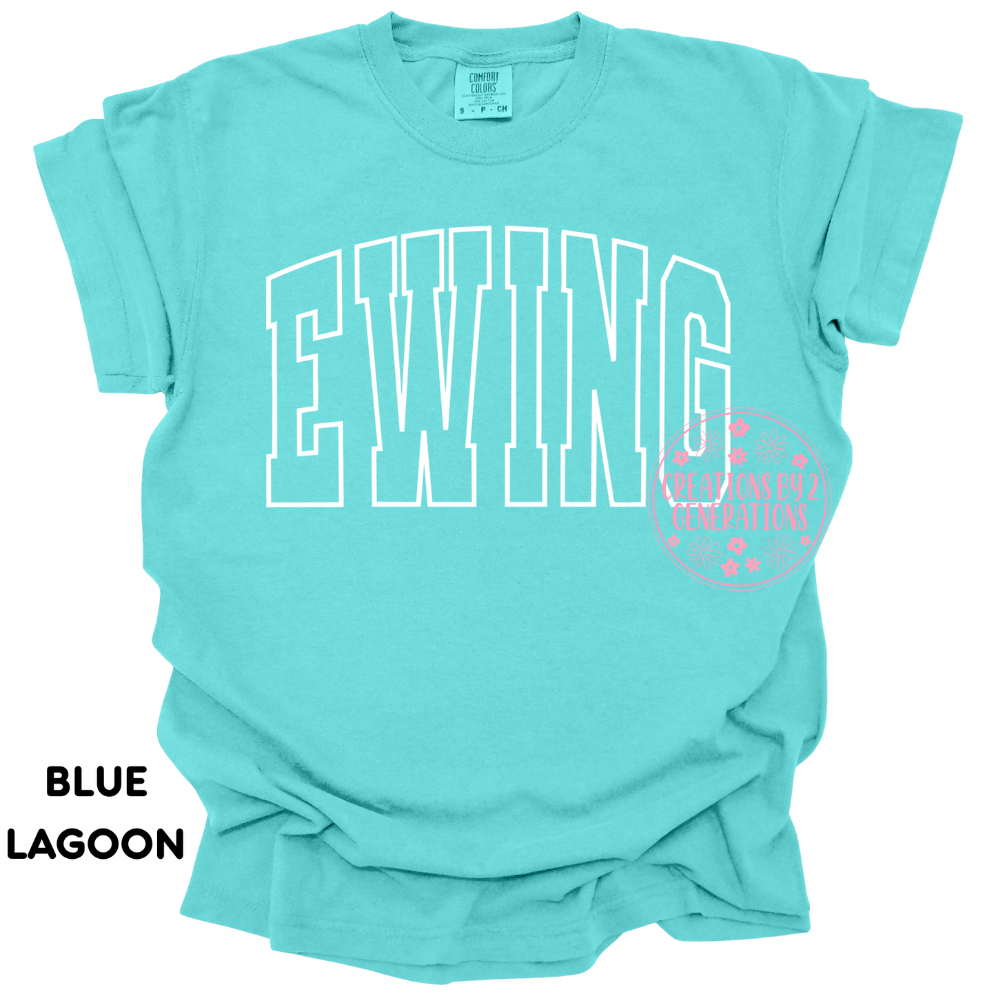 EWING WHITE OUTLINE YOUTH PRINT