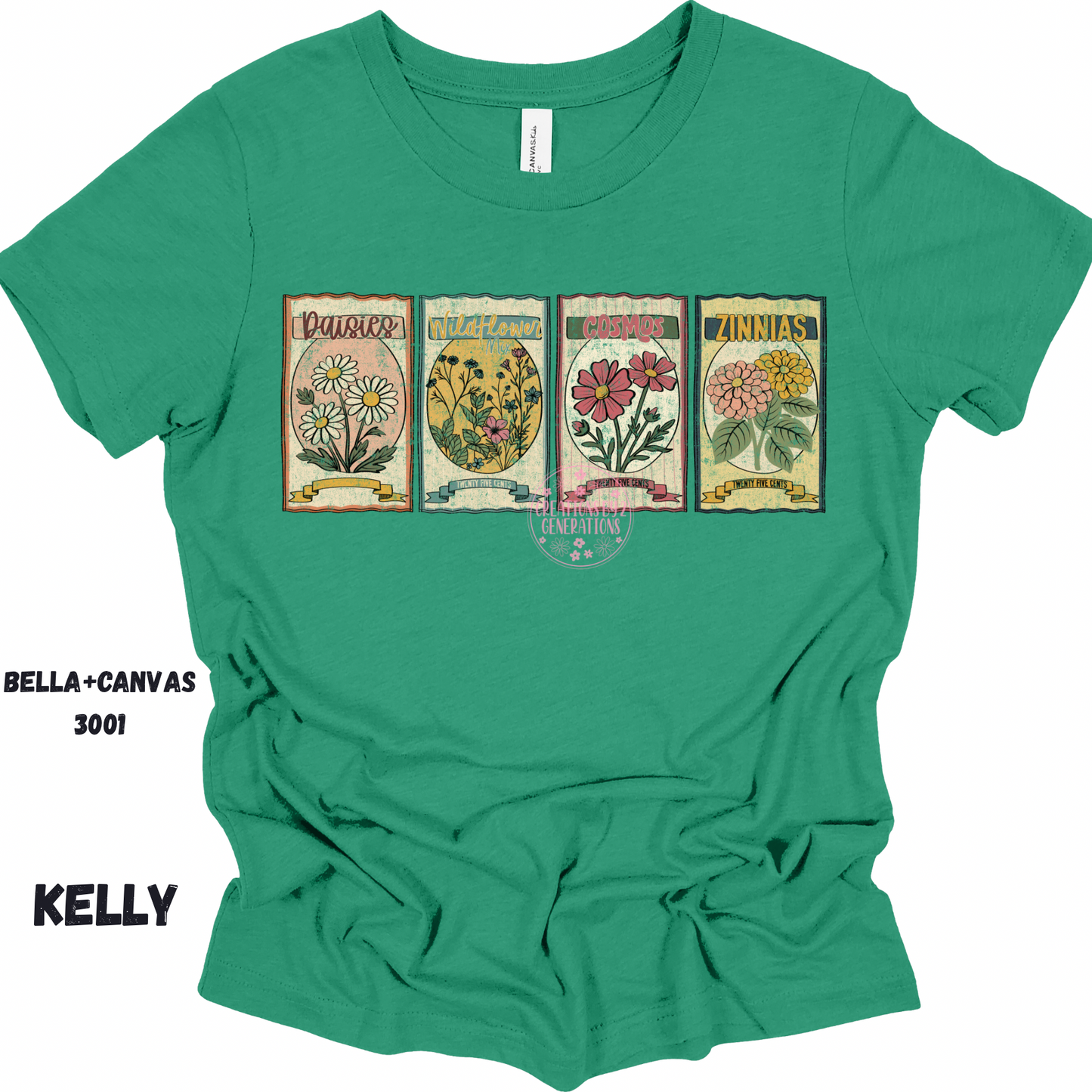 FLOWER SEEDS BELLA + CANVAS SS PREORDER