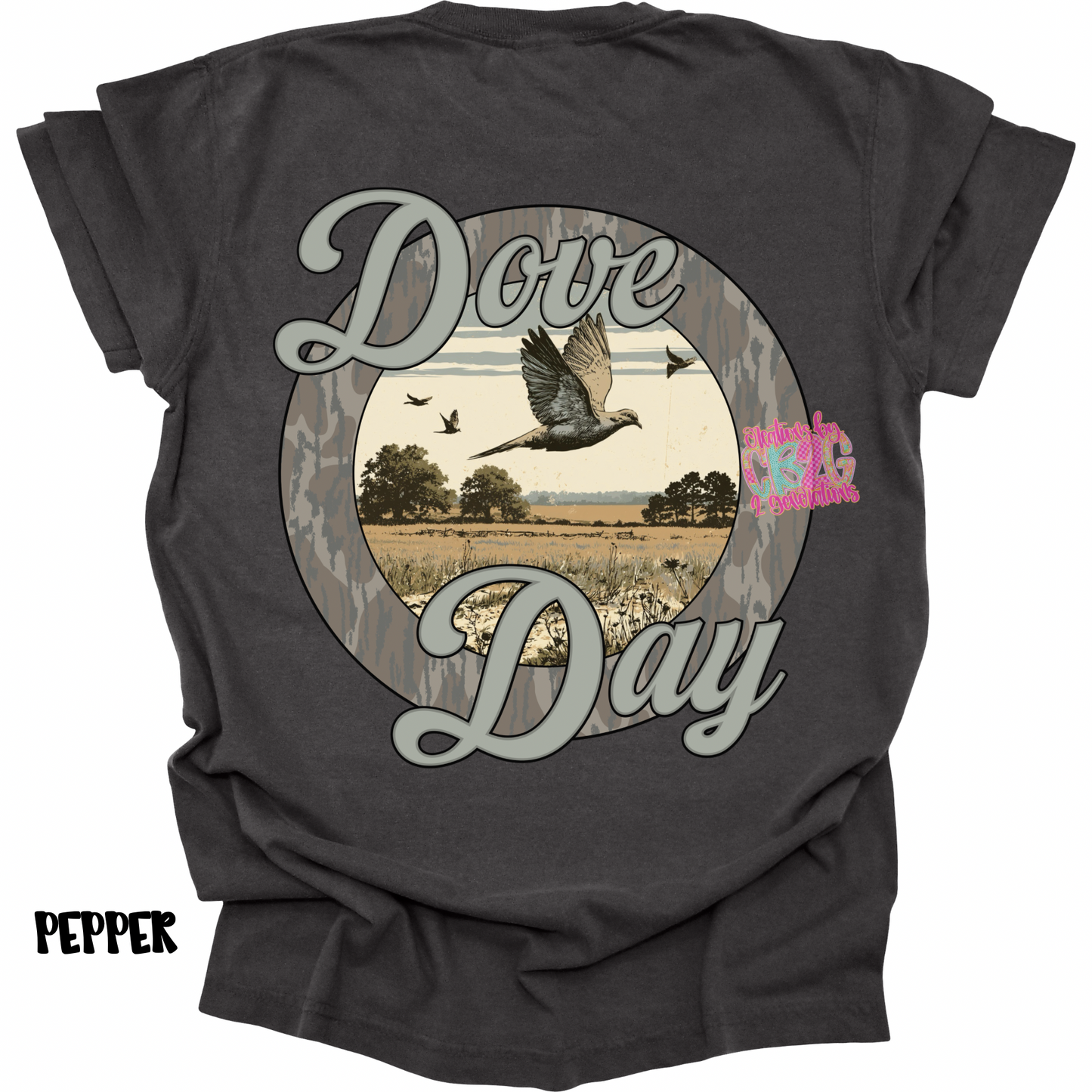 DOVE DAY CAMO CIRCLE WITH FRONT POCKET DESIGN PREORDER