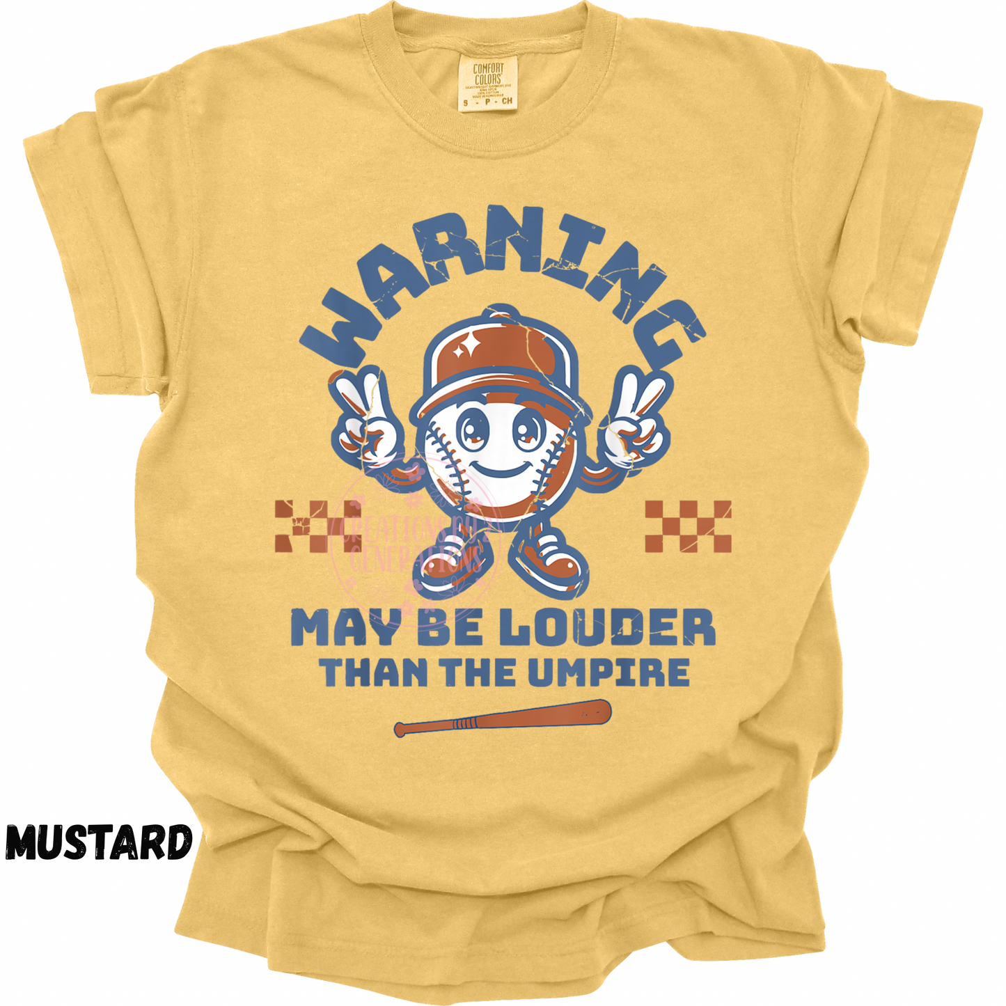 WARNING MAY BE LOUDER THAN THE UMPIRE BASEBALL PREORDER