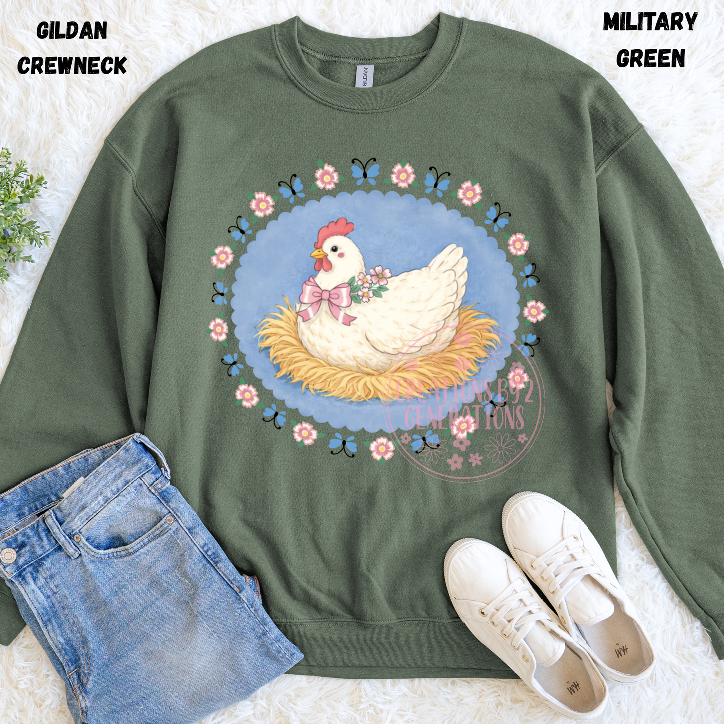 WHITE HEN ON NEST PREORDER