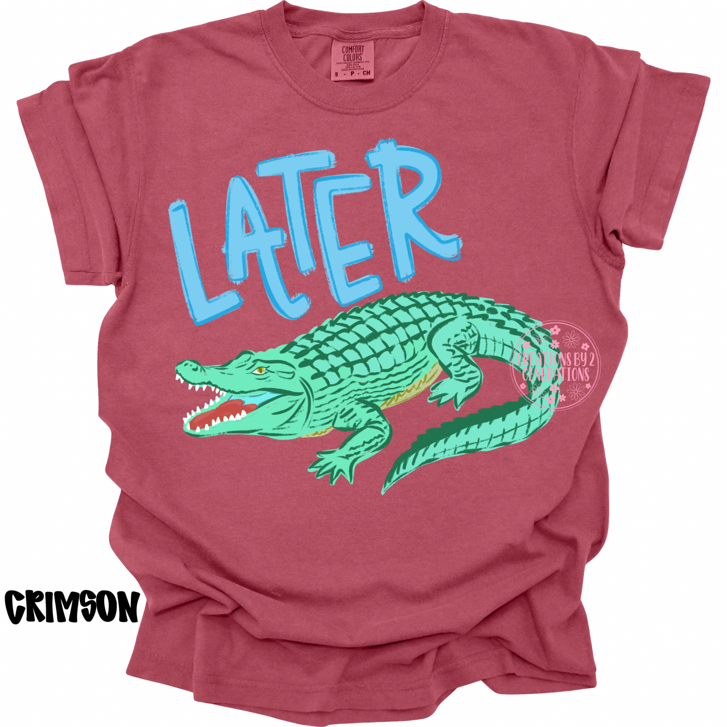 LATER GATOR (FRONT DESIGN) AFTER WHILE CROCODILE (BACK DESIGN) BLUE PREORDER