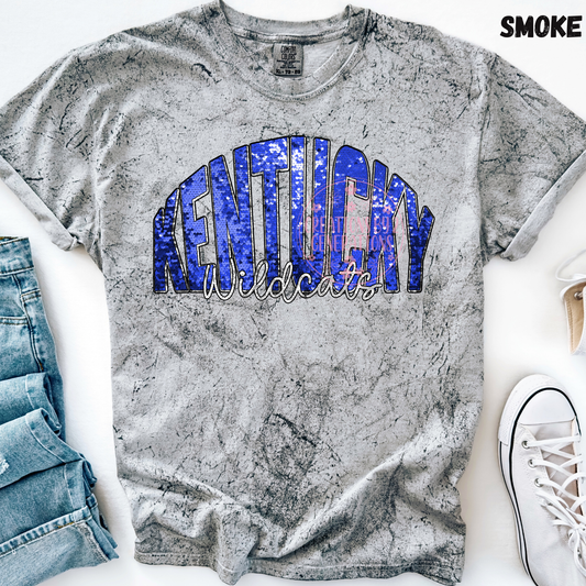KENTUCKY WILDCATS FAUX SEQUINS