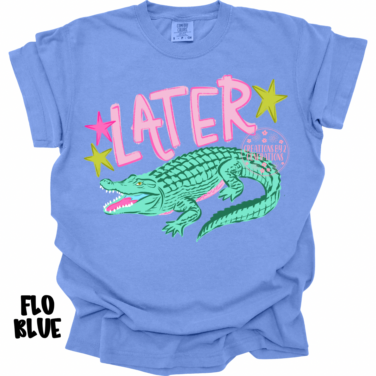 LATER GATOR (FRONT DESIGN) AFTER WHILE CROCODILE (BACK DESIGN) PINK PREORDER
