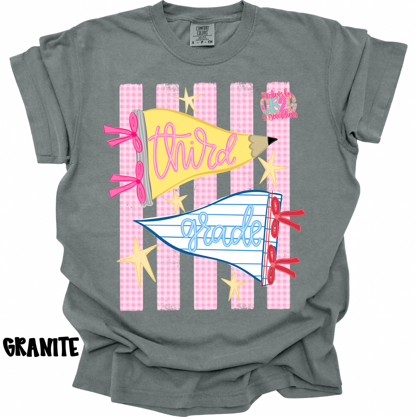 THIRD GRADE PENNANT WITH STRIPES PREORDER (YOUTH)