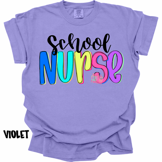 SCHOOL NURSE NEON COLORFUL PREORDER