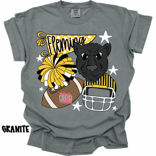 FLEMING PANTHERS FOOTBALL COLLAGE PREORDER (YOUTH)