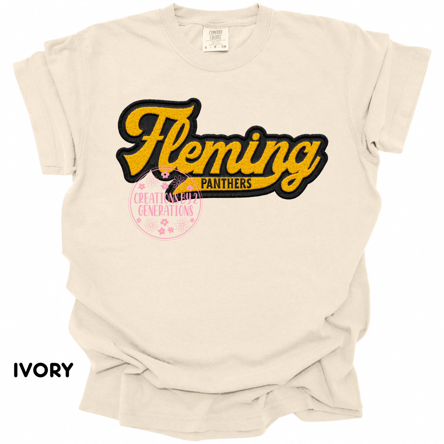 FLEMING PANTHERS FAUX EMBROIDERY PREORDER