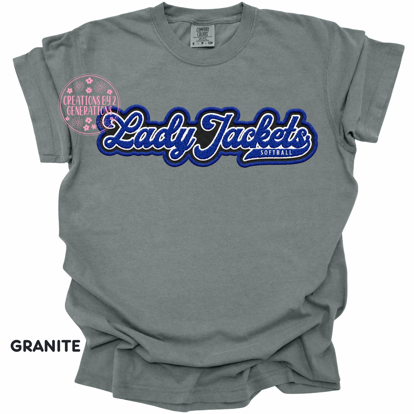 LADY JACKETS SOFTBALL FAUX EMBROIDERY PREORDER