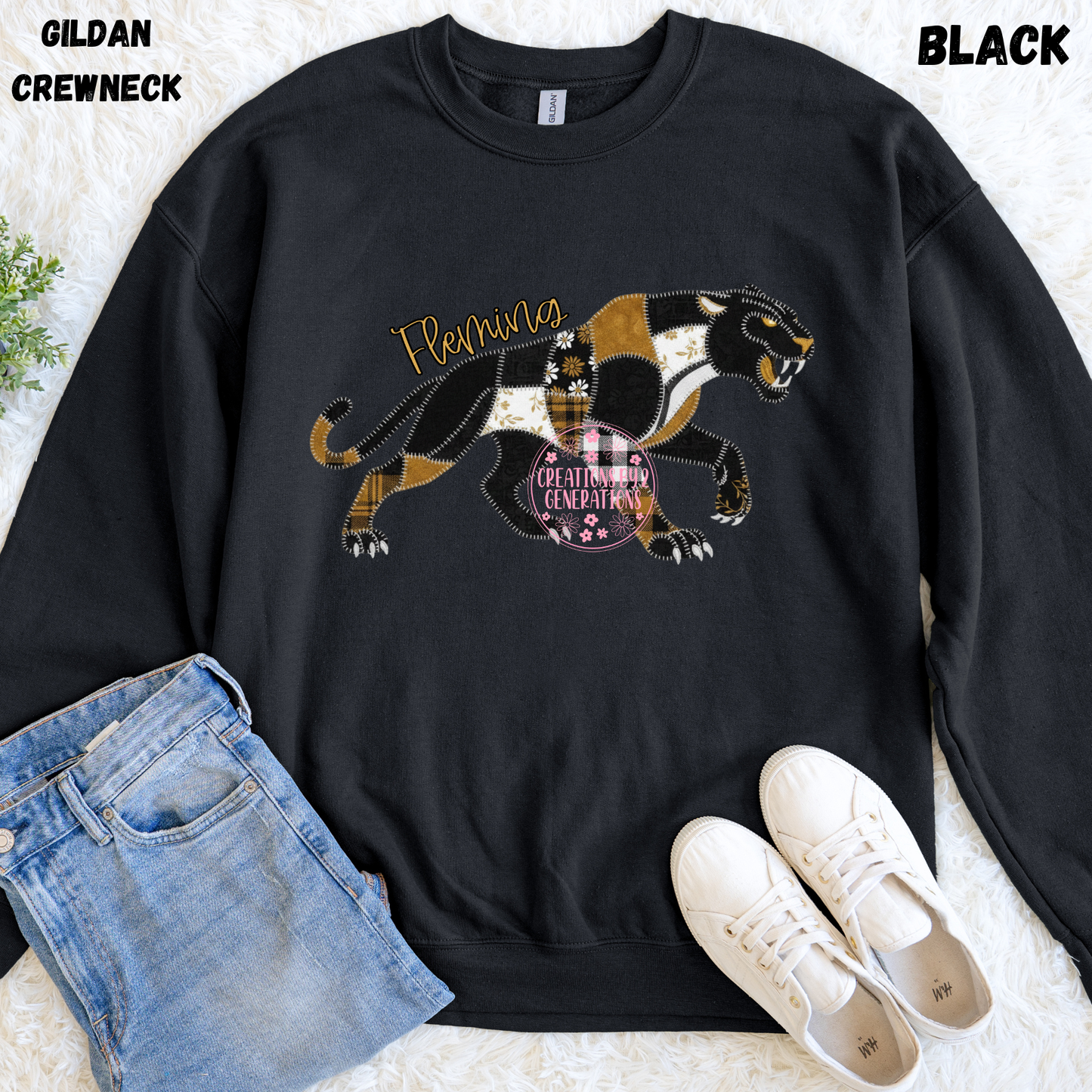 FLEMING PANTHERS QUILTED SWEATSHIRT