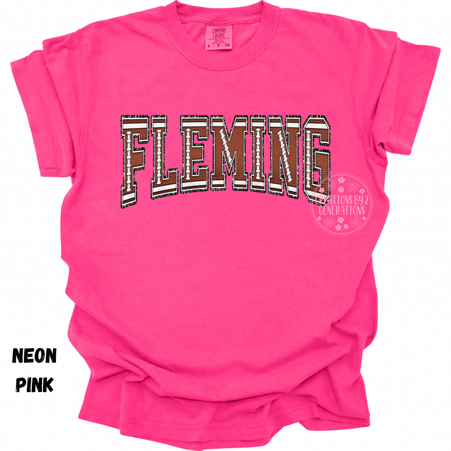 FLEMING FOOTBALL LETTERS PRINT