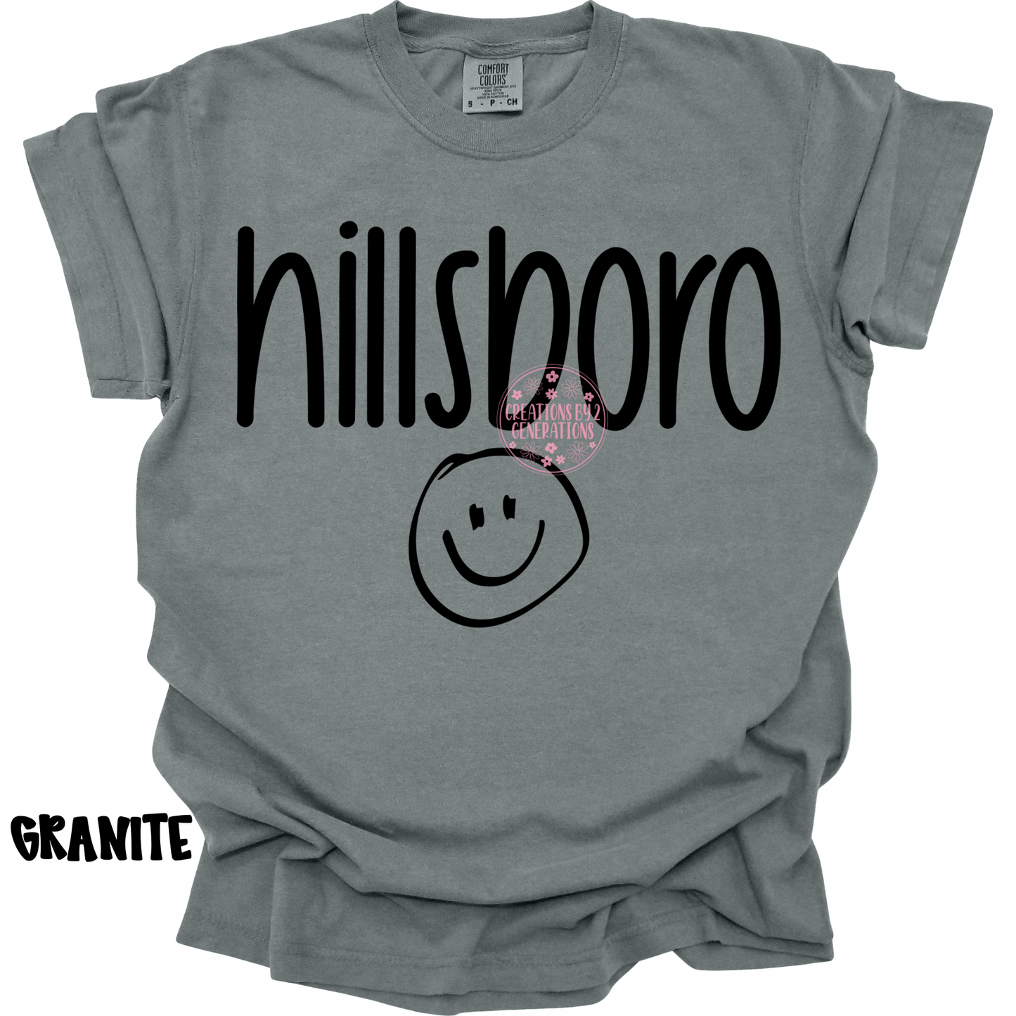 HILLSBORO WITH SMILEY FACE BLACK PREORDER