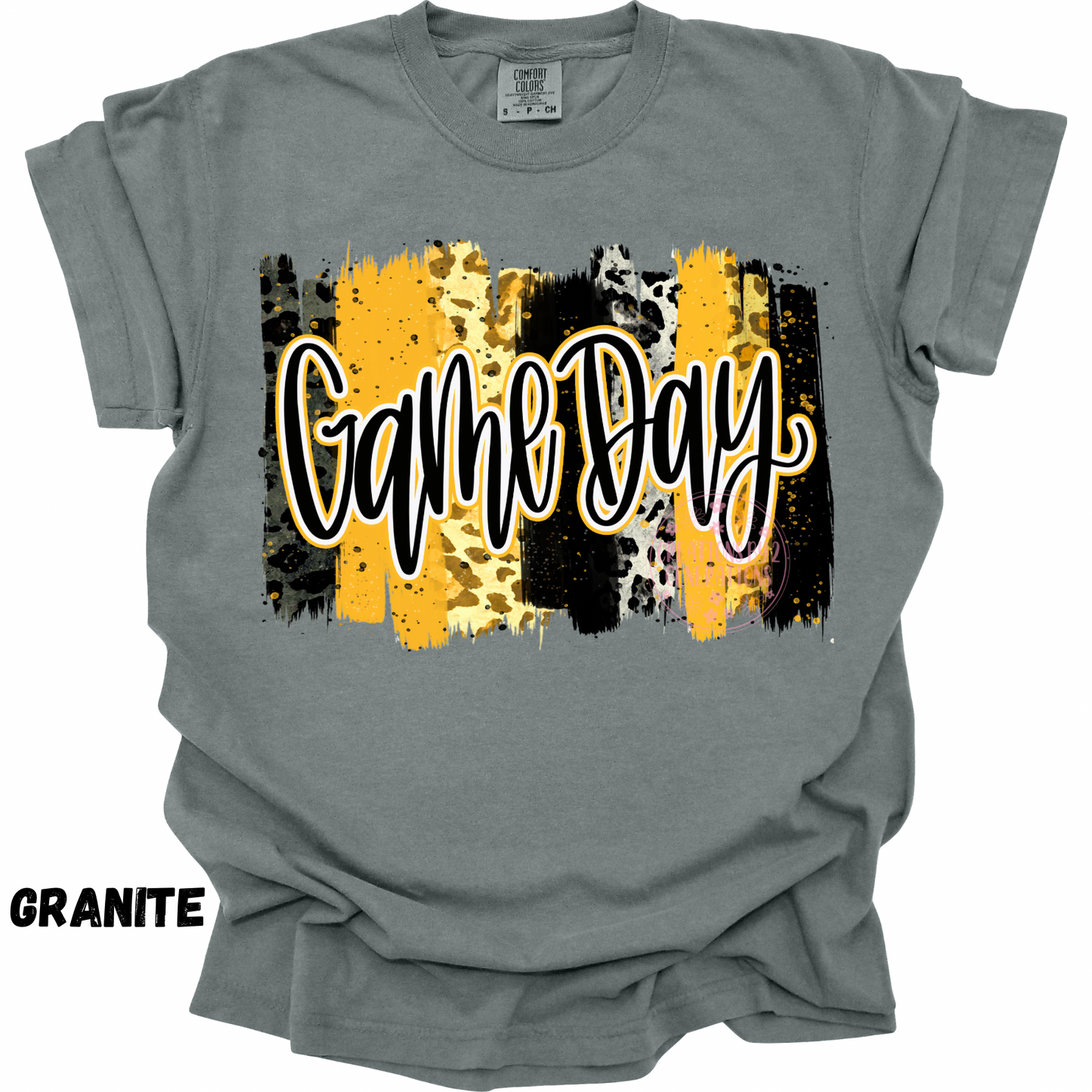 GAME DAY BLACK GOLD PAINT STROKES PREORDER