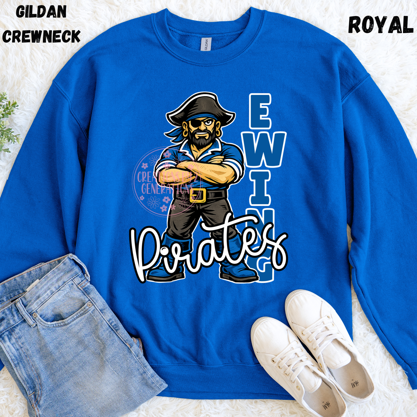 EWING PIRATES WITH PIRATE SWEATSHIRT