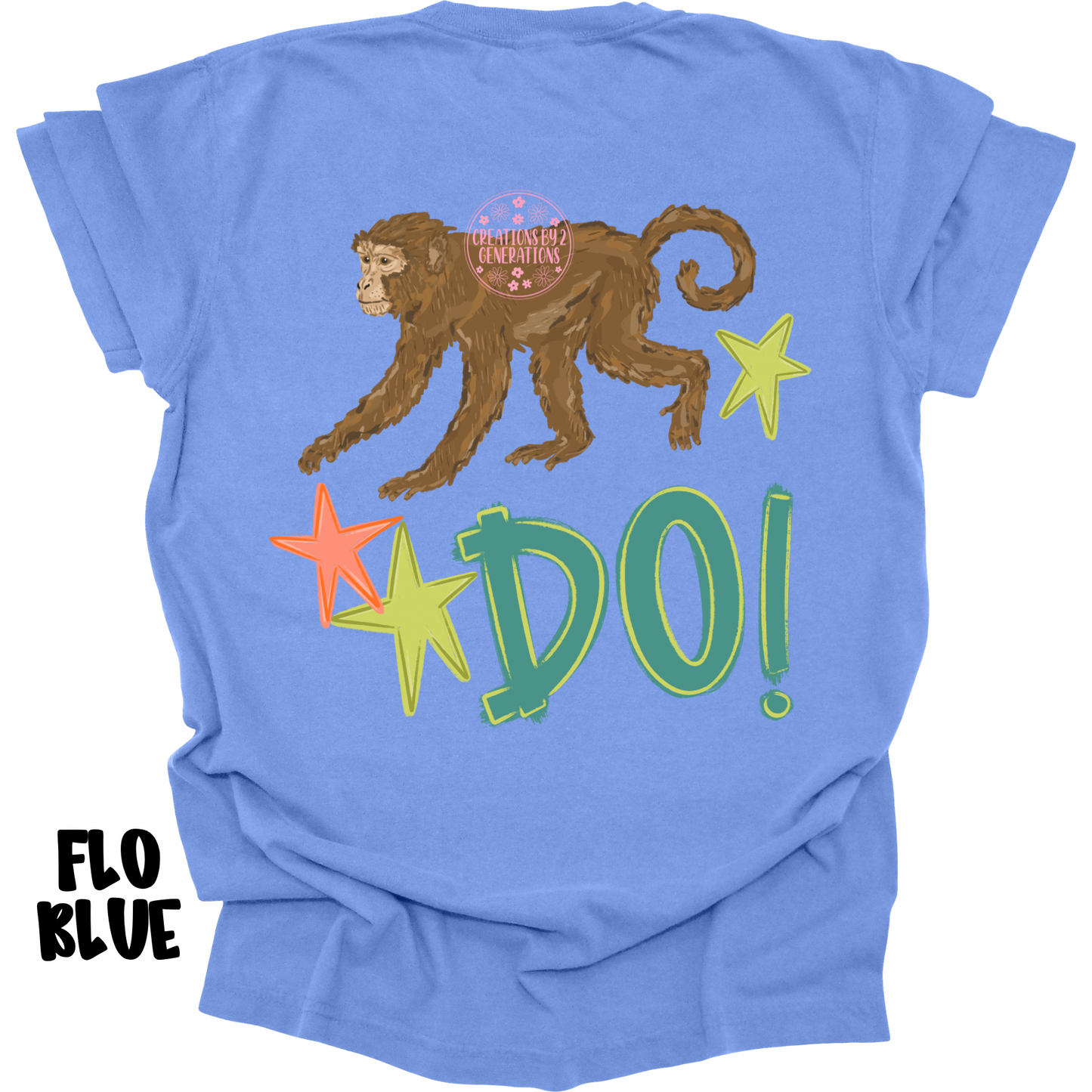 MONKEY SEE (FRONT) MONKEY DO! (BACK) GREEN/ORANGE PREORDER