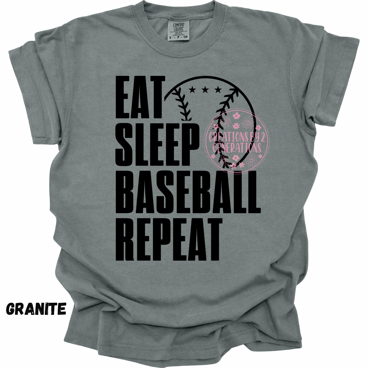 EAT SLEEP BASEBALL REPEAT PREORDER