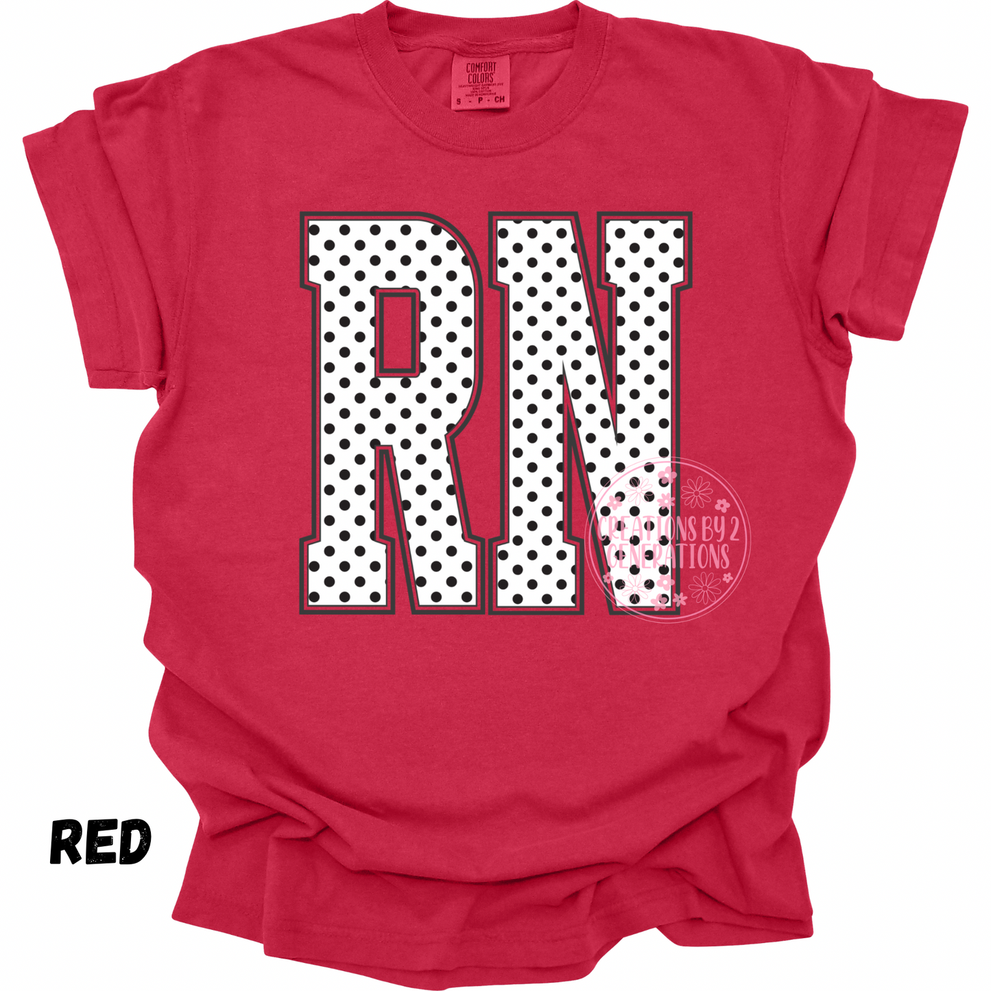 RN WHITE WITH BLACK DOTS PREORDER