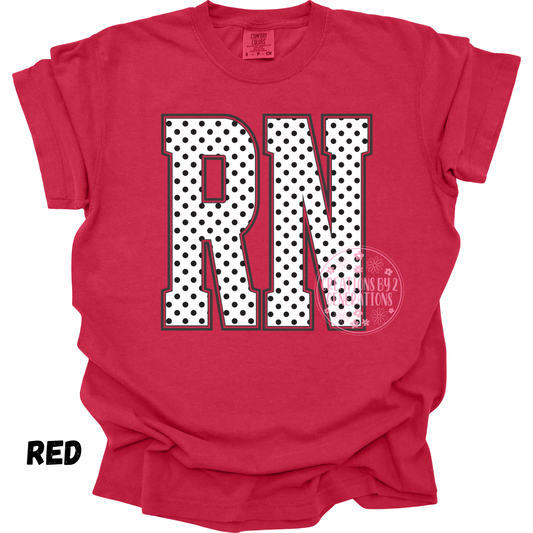 RN WHITE WITH BLACK DOTS PREORDER