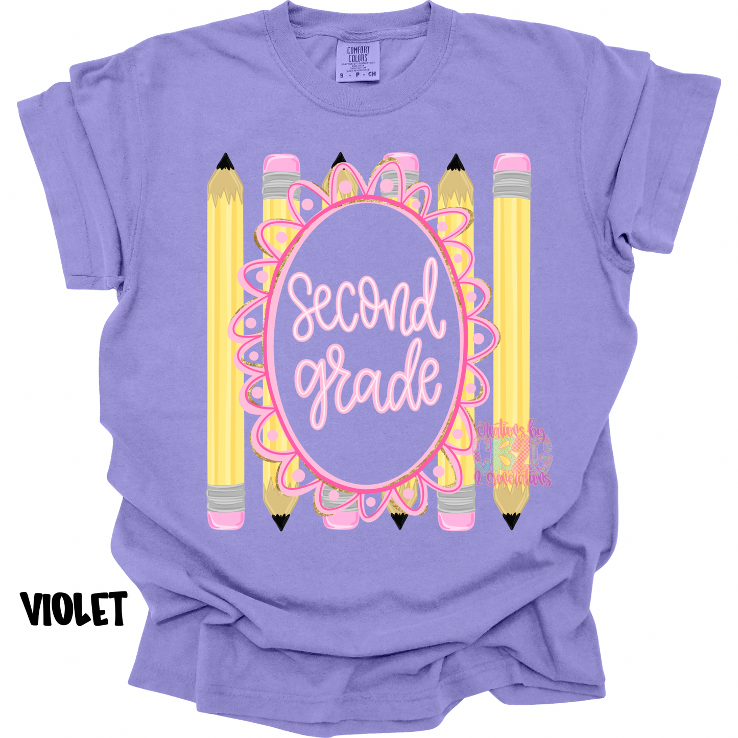 SECOND GRADE WITH FRAME & PENCILS PREORDER (YOUTH)