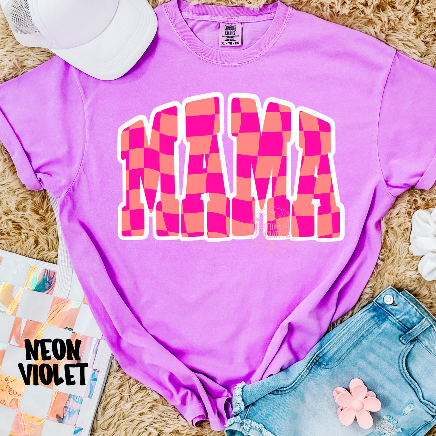 MAMA PINK/ORANGE CHECKERED PREORDER