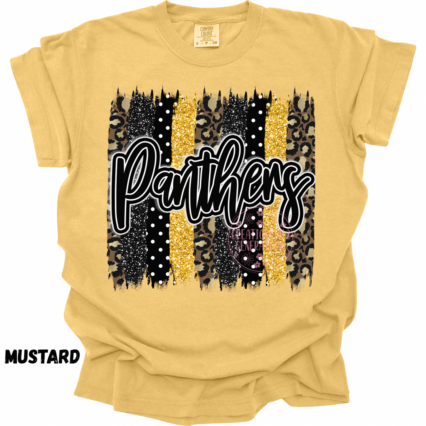 PANTHERS BLACK & GOLD BRUSHSTROKES PREORDER