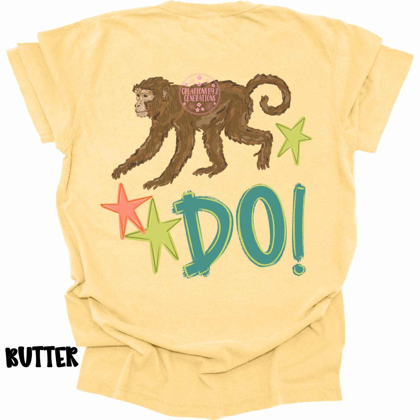 MONKEY SEE (FRONT) MONKEY DO! (BACK) GREEN/ORANGE PREORDER