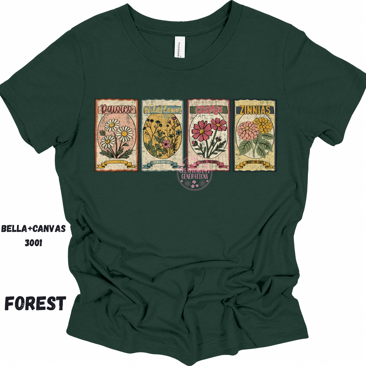 FLOWER SEEDS BELLA + CANVAS SS PREORDER