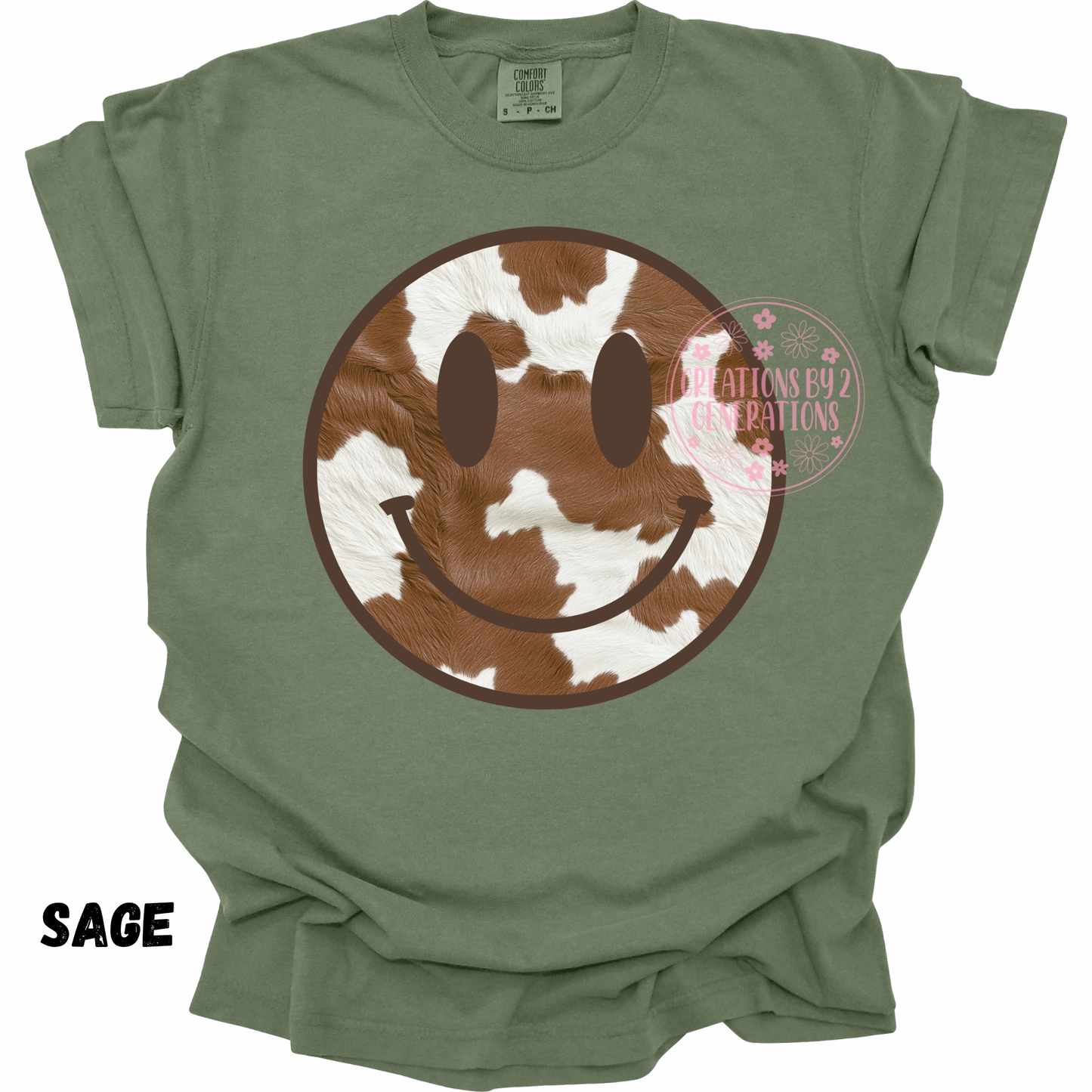 COW PRINT SMILEY FACE PREORDER