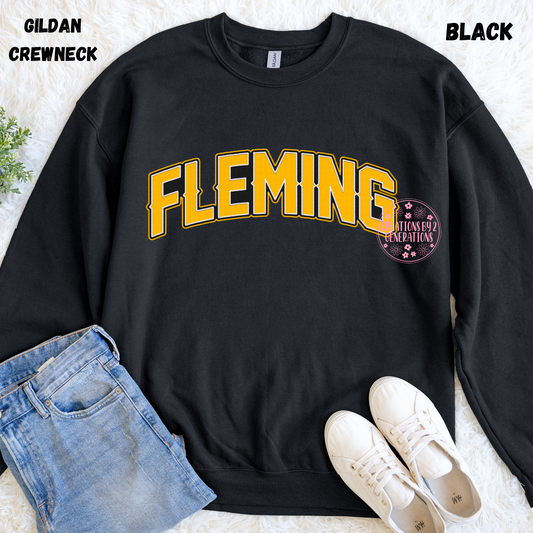 FLEMING FAUX EMBROIDERY ARCH PRINT