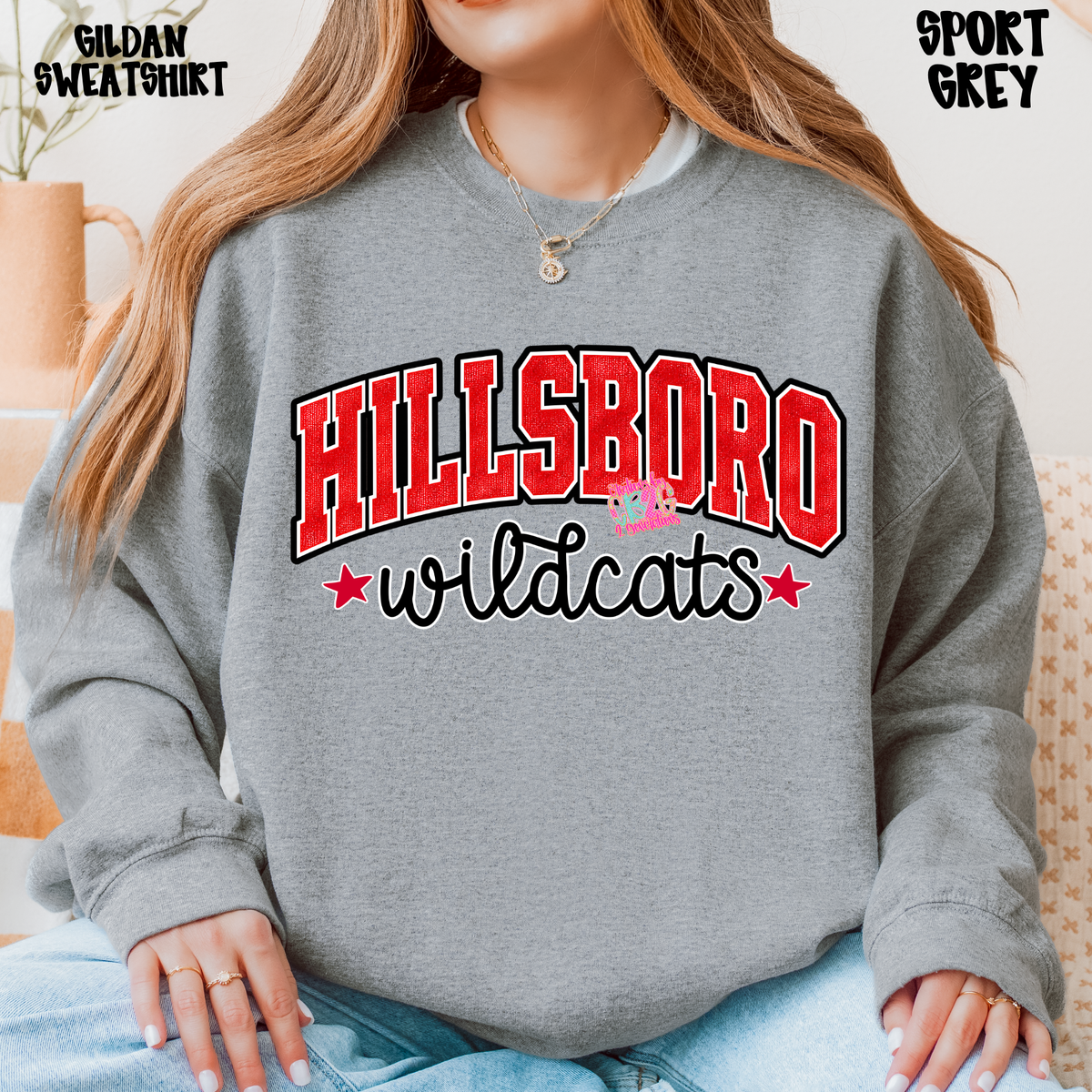 HILLSBORO WILDCATS DISTRESSED LOOK PREORDER