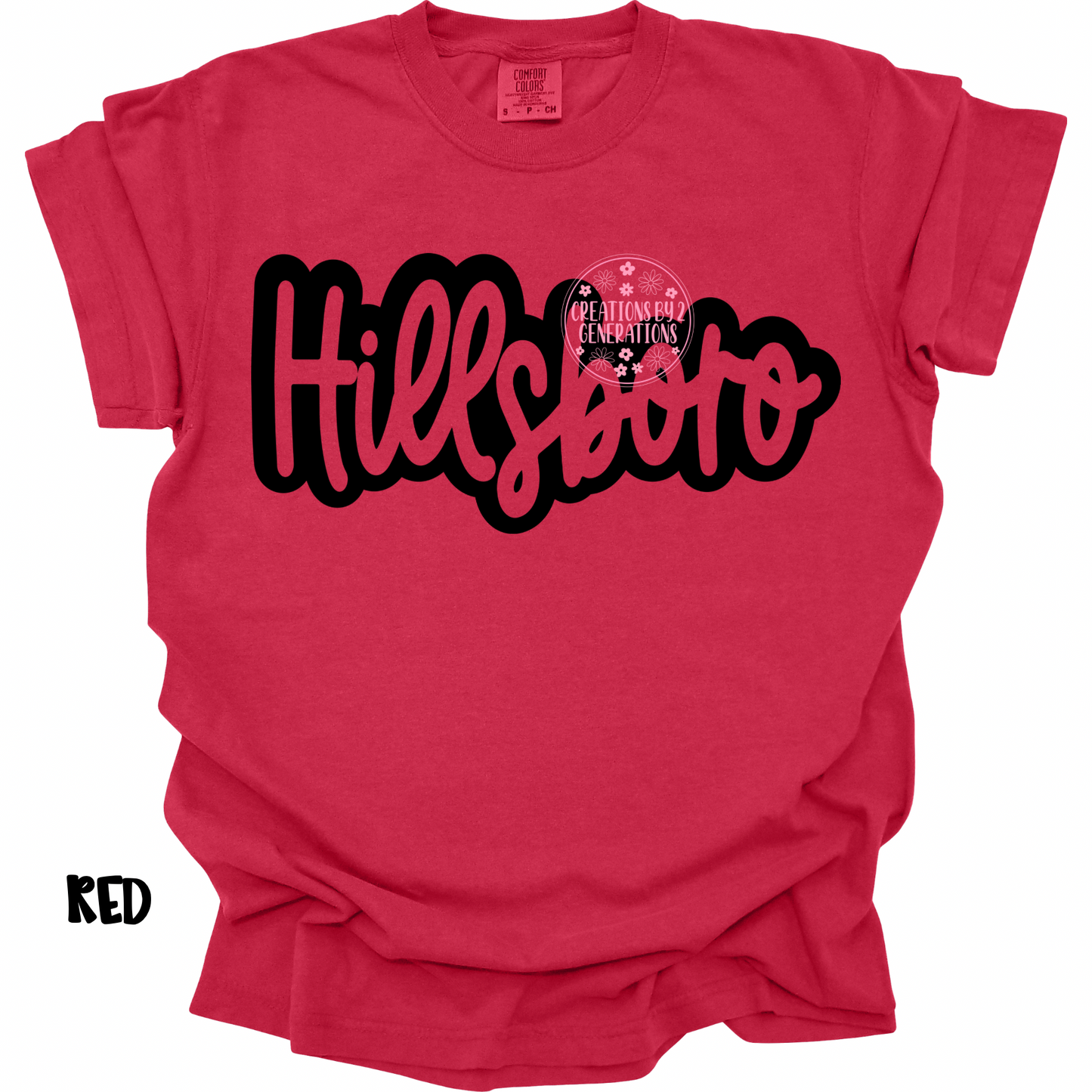 HILLSBORO CURSIVE BLACK OUTLINE PREORDER