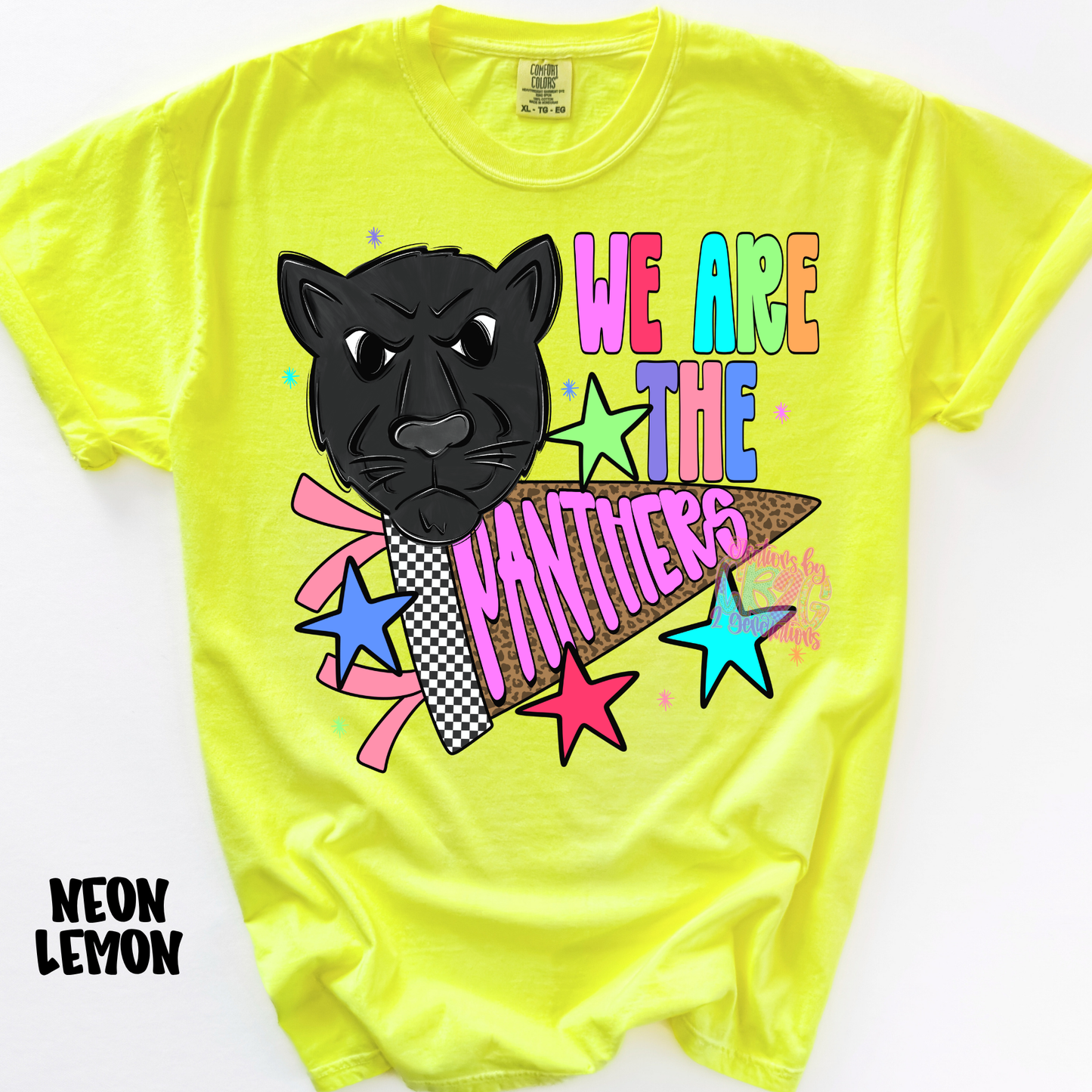 WE ARE THE PANTHERS COLORFUL WITH BANNER PREORDER
