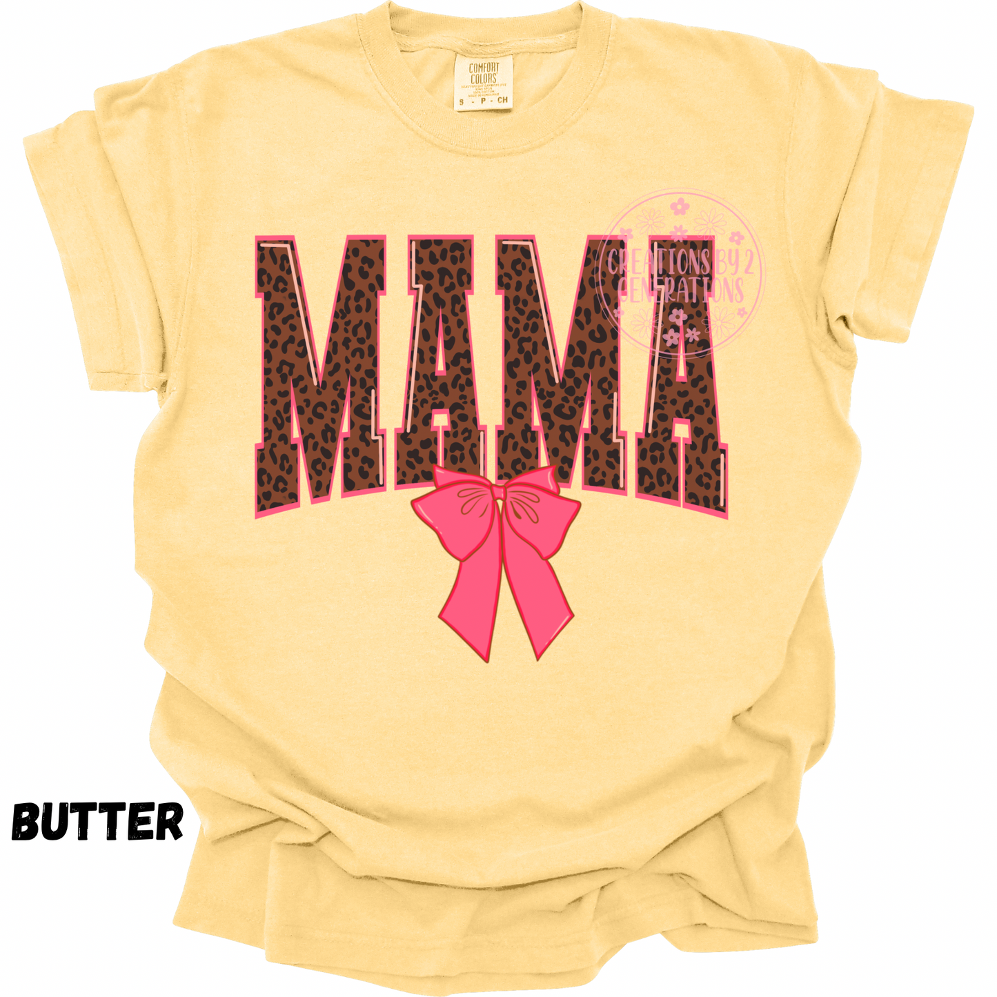 MAMA LEOPARD WITH PINK BOW