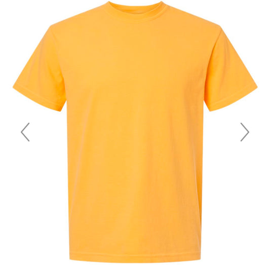 LARGE CITRUS COMFORT COLORS - GARMENT-DYED HEAVYWEIGHT T-SHIRT - 1717