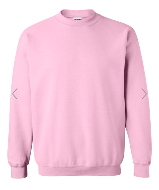 2X LIGHT PINK GILDAN-HEAVY BLEND CREWNECK SWEATSHIRT