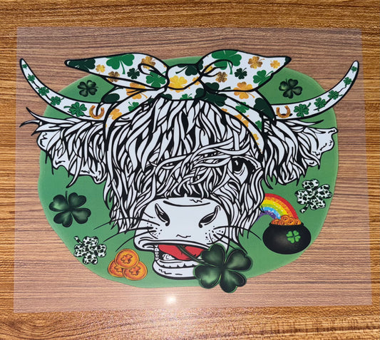 ST PATRICKS COW PRINT