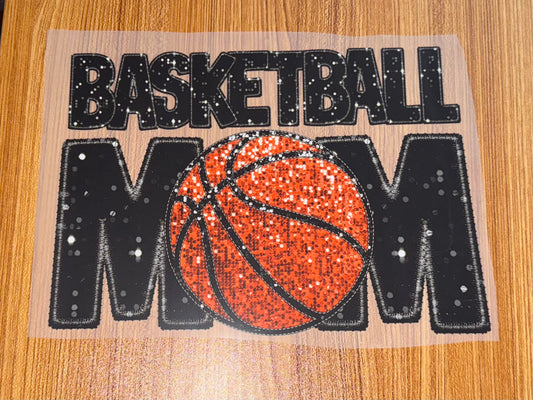 BASKETBALL MOM WITH BASKETBALL
