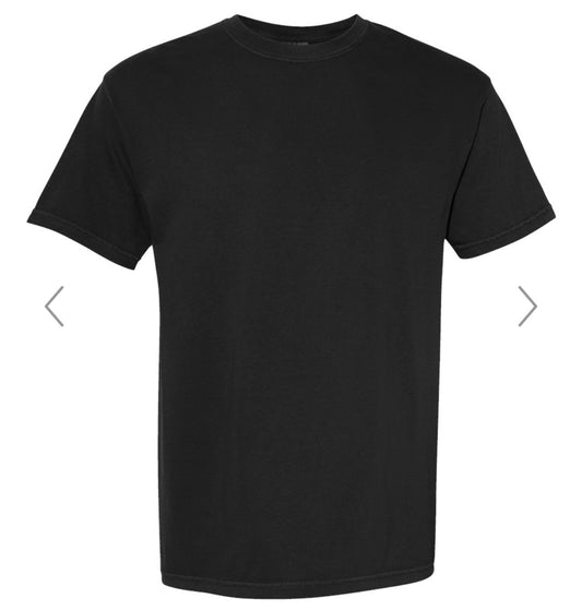 LARGE BLACK COMFORT COLORS - GARMENT-DYED HEAVYWEIGHT T-SHIRT - 1717