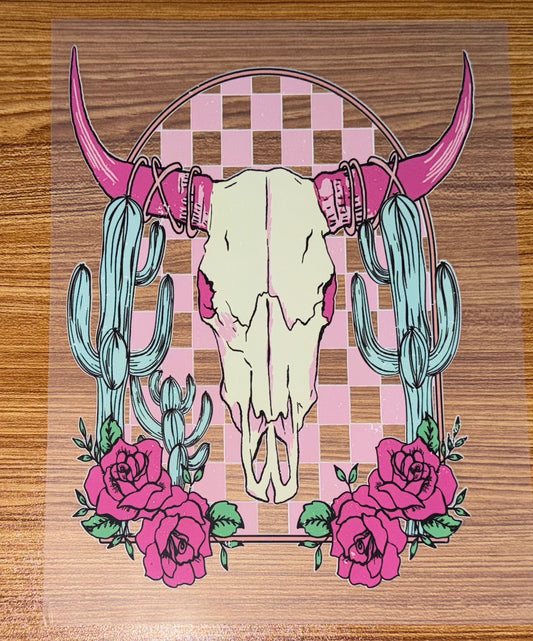 PINK WESTERN PRINT