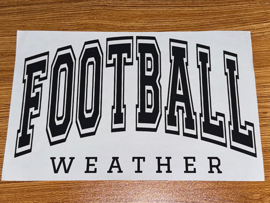 FOOTBALL WEATHER BLACK PRINT
