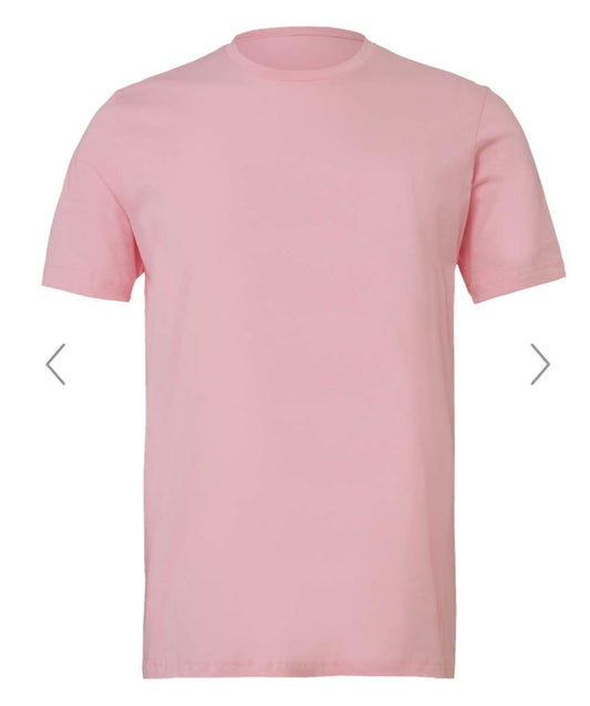 LARGE PINK BELLA + CANVAS - JERSEY TEE - 3001