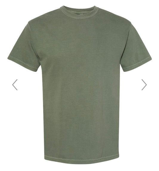 MEDIUM MOSS COMFORT COLORS-GARMENT-DYED HEAVYWEIGHT T-SHIRT-1717