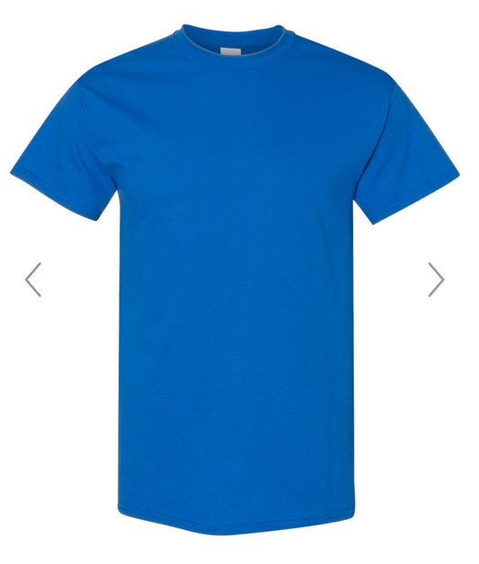 2X ROYAL GILDAN - HEAVY COTTON T-SHIRT 5000